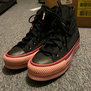 Coverse x opi high tops